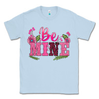Dusty Blue walentine's day be mine Classic Tee - BarkalooDesign