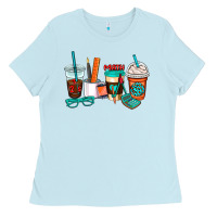 Baby Blue math teacher coffee cups Ladies Tee - AdoDesignShop