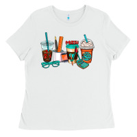 White math teacher coffee cups Ladies Tee - AdoDesignShop