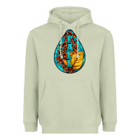 Matcha Fall Teardrop Heavyweight Hoodie - LillyAllenDesigns