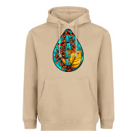 Mushroom Fall Teardrop Heavyweight Hoodie - LillyAllenDesigns