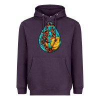Plum Fall Teardrop Heavyweight Hoodie - LillyAllenDesigns