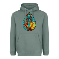 Sage Fall Teardrop Heavyweight Hoodie - LillyAllenDesigns