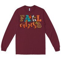 Burgundy fall vibes Long Sleeve Tee - HRA Design Shop