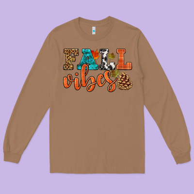 Fall Vibes Long Sleeve Tee Designed By Hra Design Shop