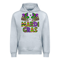 Heather Grey mardi gras Urban Hoodie - LillyAllenDesigns