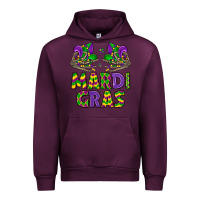 Mauve Wine mardi gras Urban Hoodie - LillyAllenDesigns