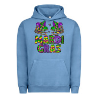 Pigment Pebble Blue mardi gras Urban Hoodie - LillyAllenDesigns