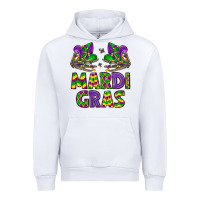 White mardi gras Urban Hoodie - LillyAllenDesigns