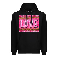 Black love valentines day Premium Hoodie - NancyCooperArtShop