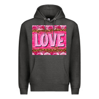 Charcoal Heather love valentines day Premium Hoodie - NancyCooperArtShop