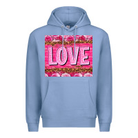 Colony Blue love valentines day Premium Hoodie - NancyCooperArtShop