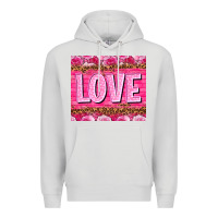 Dove Grey love valentines day Premium Hoodie - NancyCooperArtShop
