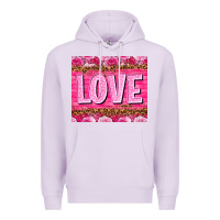 Lilac love valentines day Premium Hoodie - NancyCooperArtShop