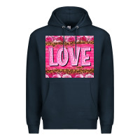 Navy love valentines day Premium Hoodie - NancyCooperArtShop