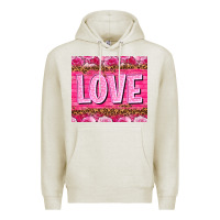 Oatmeal Heather love valentines day Premium Hoodie - NancyCooperArtShop