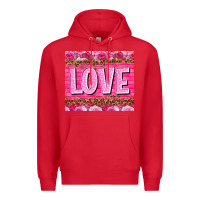 Red love valentines day Premium Hoodie - NancyCooperArtShop
