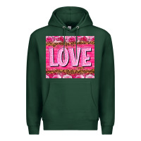 Sports Green love valentines day Premium Hoodie - NancyCooperArtShop