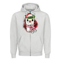 Dove Grey Christmas snowman coffee Zipper Hoodie - JahusDesignShop