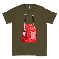 Army Green red bat backpack fa element Classic Tee - FaDigitalArtStudio