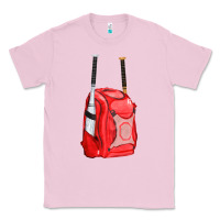 Bubblegum Pink red bat backpack fa element Classic Tee - FaDigitalArtStudio