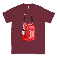 Burgundy red bat backpack fa element Classic Tee - FaDigitalArtStudio