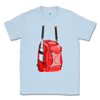Dusty Blue red bat backpack fa element Classic Tee - FaDigitalArtStudio