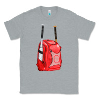 Heather Grey red bat backpack fa element Classic Tee - FaDigitalArtStudio