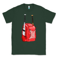 Sports Green red bat backpack fa element Classic Tee - FaDigitalArtStudio