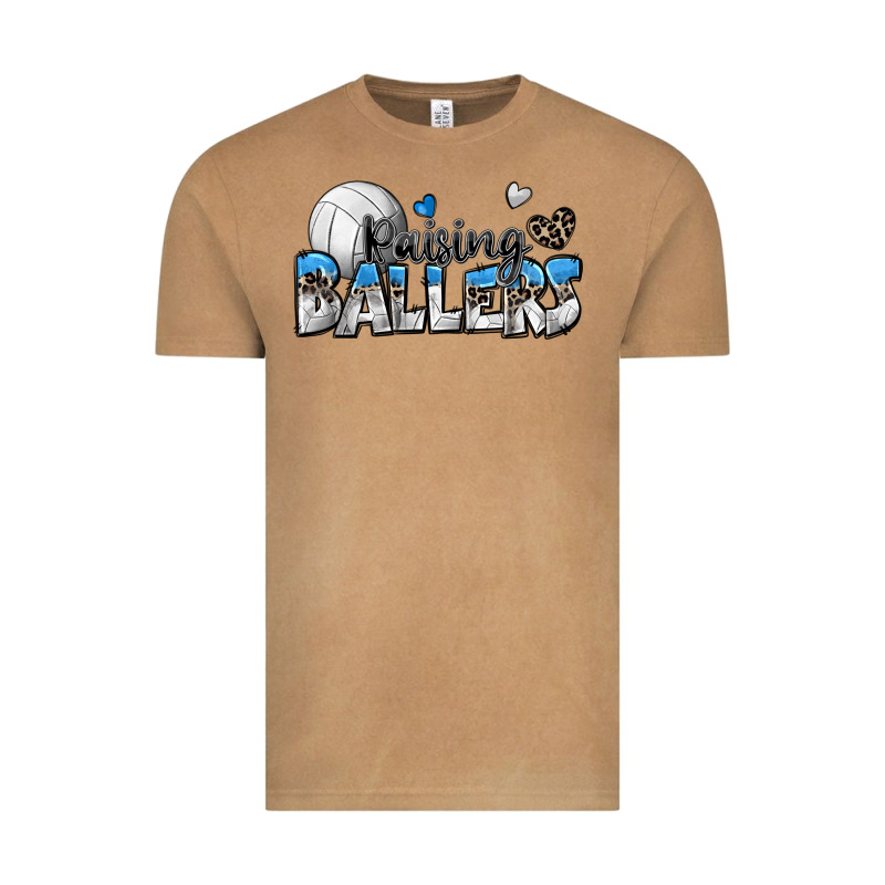 Raising Ballers Volleyball Vintage Tee by Zillion Design Studio | Teevron