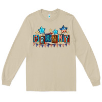Mushroom American Granny 4th of july Long Sleeve Tee - CowGirlArtShop