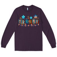 Plum American Granny 4th of july Long Sleeve Tee - CowGirlArtShop
