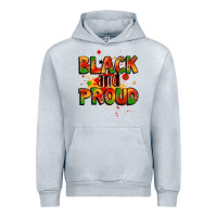 Heather Grey black and proud Urban Hoodie - LillyAllenDesigns