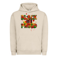Pigment French Oak black and proud Urban Hoodie - LillyAllenDesigns