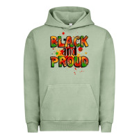 Pigment Oil Green black and proud Urban Hoodie - LillyAllenDesigns