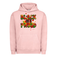 Pigment Salmon black and proud Urban Hoodie - LillyAllenDesigns