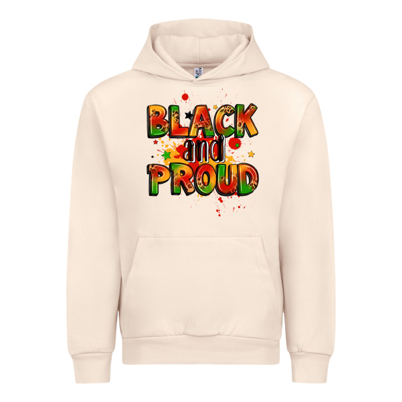 Black And Proud Urban Hoodie by LillyAllenDesigns | Teevron