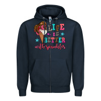 Navy life is better with sprinkles Zipper Hoodie - AdoDesignShop