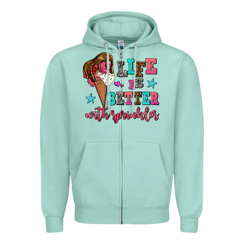 Life Is Better With Sprinkles Zipper Hoodie by AdoDesignShop | Teevron