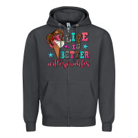 Smoke life is better with sprinkles Zipper Hoodie - AdoDesignShop