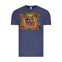 Vintage Denim mama bear leopard and aztec Vintage Tee - RanaPortraitStore