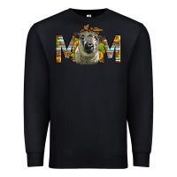 Black Western Hampshire Sheep Mom Premium Sweatshirt - LillyAllenDesigns