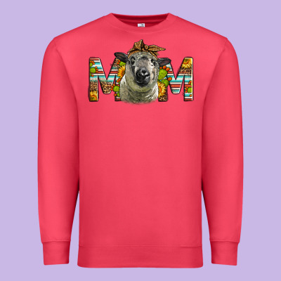 Western Hampshire Sheep Mom Premium Sweatshirt Designed By Lillyallendesigns