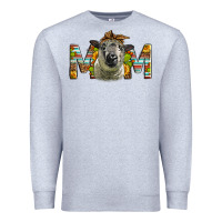 Heather Grey Western Hampshire Sheep Mom Premium Sweatshirt - LillyAllenDesigns