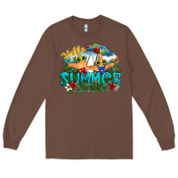 Chestnut hello summer Long Sleeve Tee - SublimationCraftShop