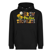 Black grow positive thoughts Heavyweight Hoodie - NancyCooperArtShop