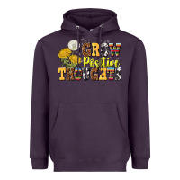 Plum grow positive thoughts Heavyweight Hoodie - NancyCooperArtShop