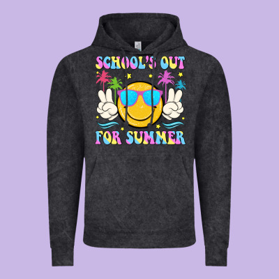 Schools Out For Summer Vintage Hoodie Designed By Jahusdesignshop
