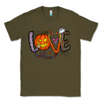 Army Green love halloween Classic Tee - CowhideDigitalArt