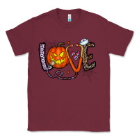 Burgundy love halloween Classic Tee - CowhideDigitalArt